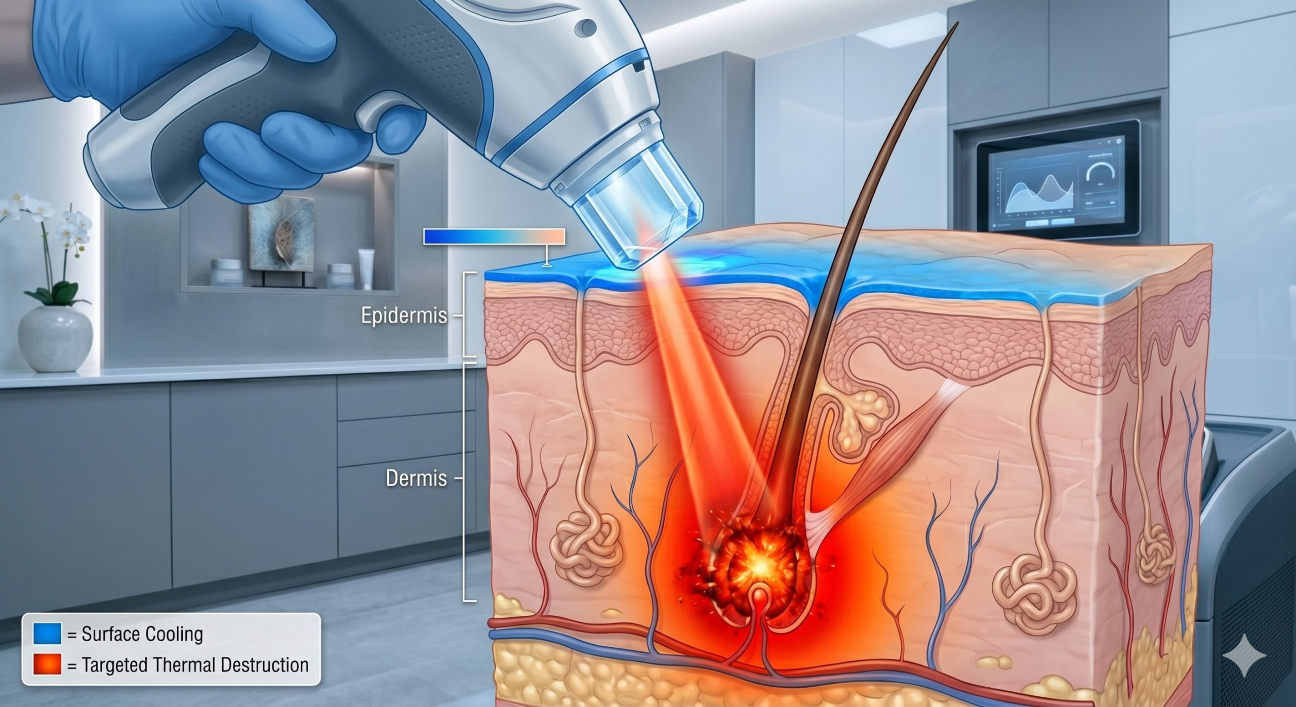 Medical Grade Laser Hair Removal Machine | FDA Cleared & Safe for All Skin Types scenario 3