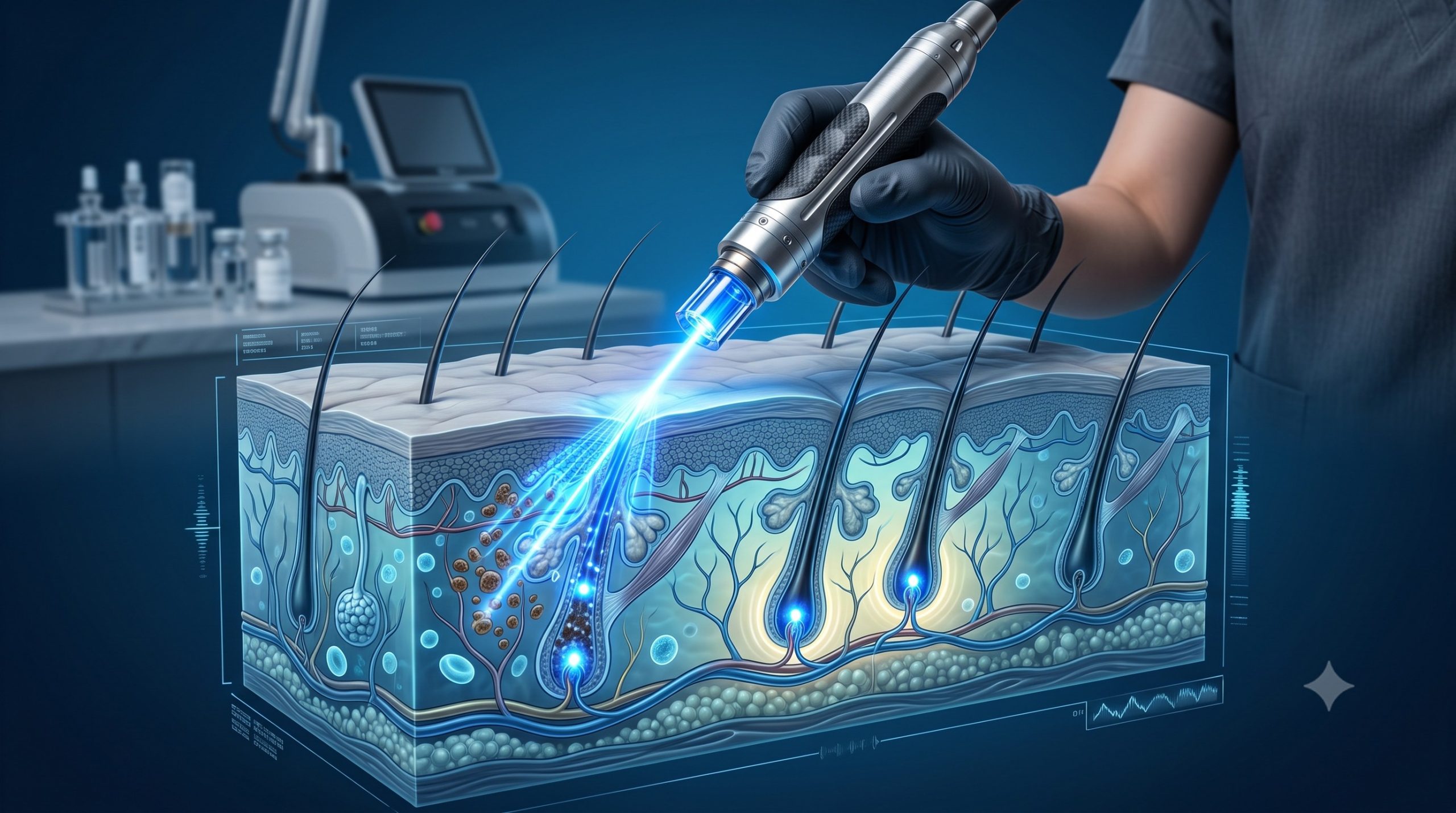 Professional Q-Switched Nd:YAG Picosecond Laser: Triple Wavelength & ICE Cooling System - Factory Price scenario 3